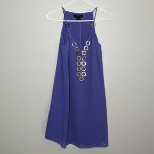 ✨3/$15  Marciano periwinkle blue & gold accent dress XS